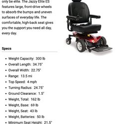 PrideJazzy Electric Wheel Chair