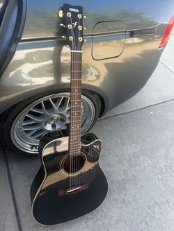 Yamaha 2025 FX335C Dreadnought Acoustic-Electric Guitar - Black