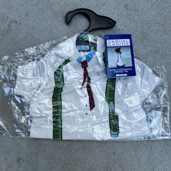 Casual Canine Piano Suspenders Printed Tee For Dogs Size Medium