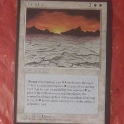 1995 MTG Drought Enchantment Nene Thomas Ice Age Magic The Gathering Card Game Wizards Of The Coast Collectible