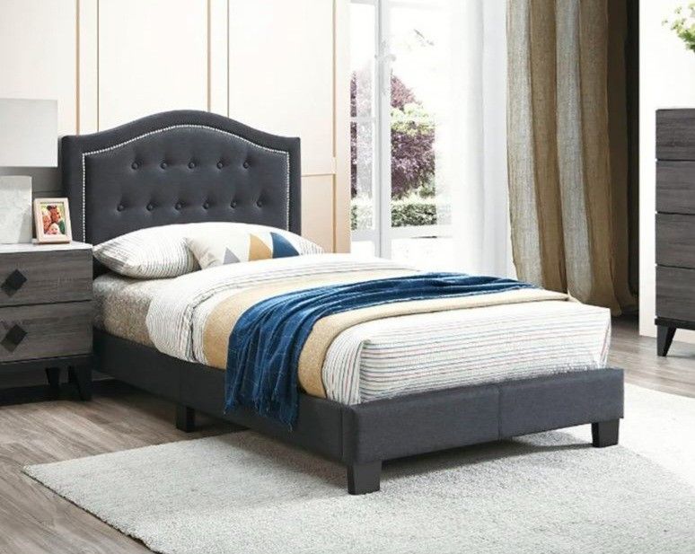 ✅️✅️Twin Bed in Gray (Mattress Not Included)✅️