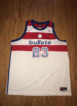 MICHEAL JORDAN THROWBACK BULLETS NIKE SWINGMAN JERSEY SIZE 4XL