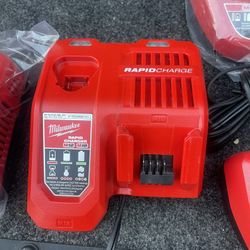 Milwaukee Leaf Blower And Rapid Charger  