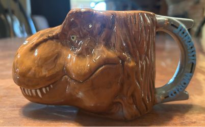 "Jurassic World" T-Rex ceramic 3D head mug
