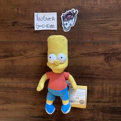 The Simpsons 2013 Universal Studios Bart Simpson Plush 