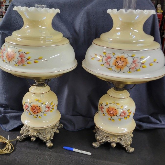 Vintage Hurricane Lamps