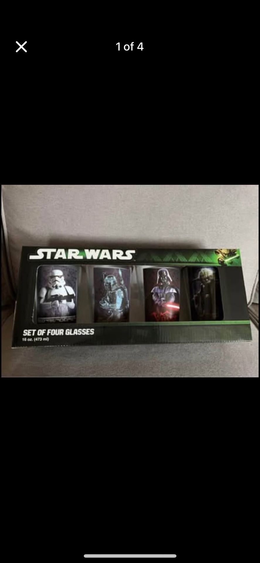 Glass Set  - Star Wars 4 pc Glass/tumbler Set - Vandor 99179