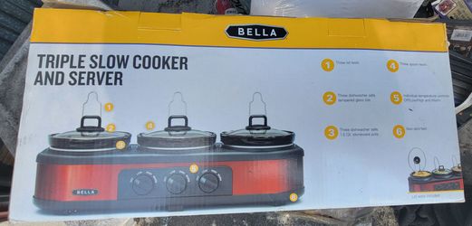 Bella Triple Slow Cooker and Server