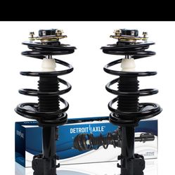 Detroit Axle - 2.5L Front Struts for 2002-2006 Nissan Altima Complete 2 Struts with Coil Spring 2003 2004 2005 Replacement Quick Install Ready Struts 