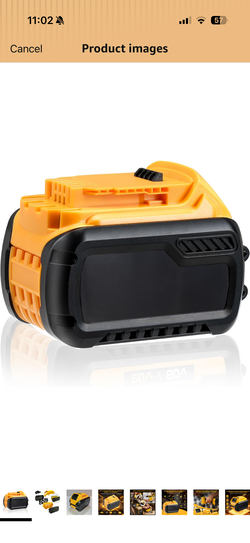 SANIU 0P Battery Case Replacement for De Max 20V/60V Battery Shell Housing Kit Compatible with De 20V~60V Battery DCB609 DCB606 DCB612 Cordless Power 