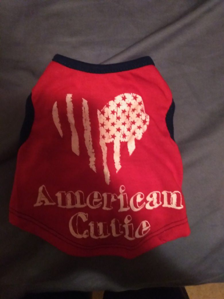 American cutie dog shirt