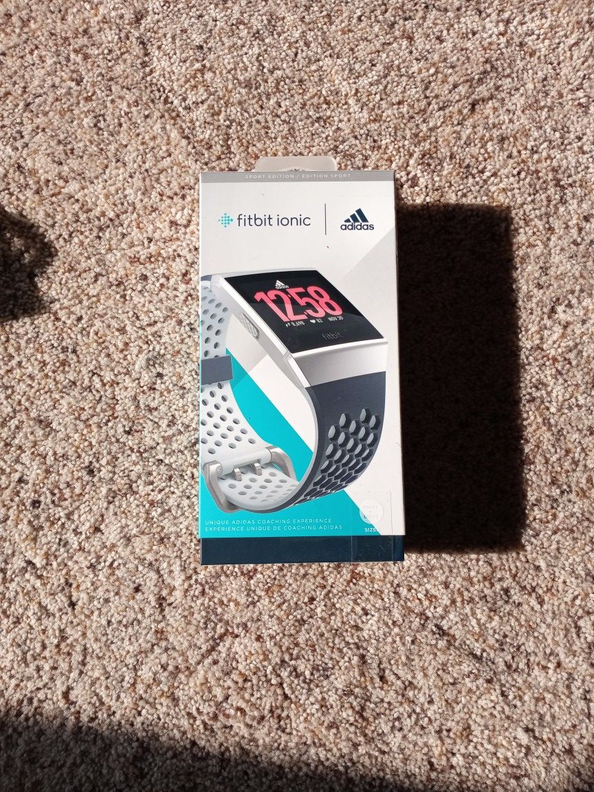 New Unopened Fitbit IONIC Adidas edition Smartwatch
