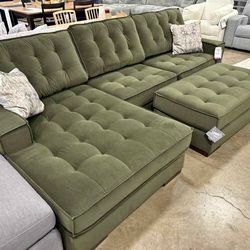Mention Jon Green to the staff to confirm this price/offer! 🔥 Green Color Sectional Sofa Set 🌟 Fast Delivery
