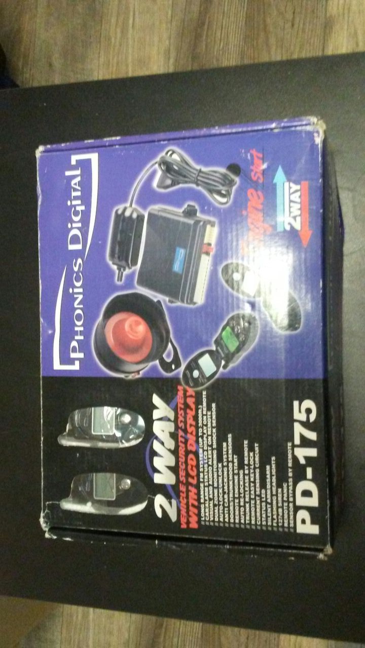 Phonics digital PD-175 2-way 2 LCD pager remote start car alarm
