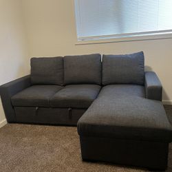 Dark Grey Couch 