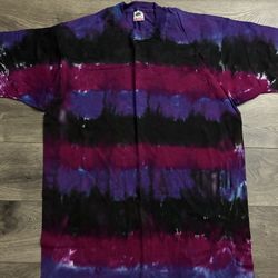 Vintage T-shirt Tye Dye Tee Single Stitch Made In USA FOTL Weed Psychedelic XL