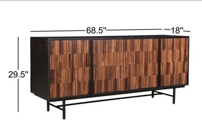 Modern Acacia wood sideboard/credenza - Edmonds