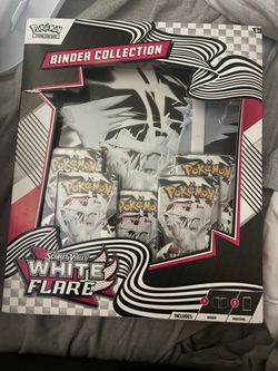 White flare binder collection