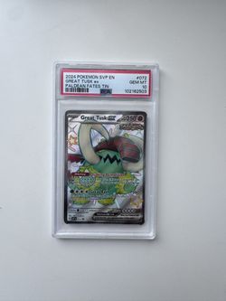 Pokemon Great Tusk ex SV: Scarlet & Violet Promo Cards 072 PSA 10