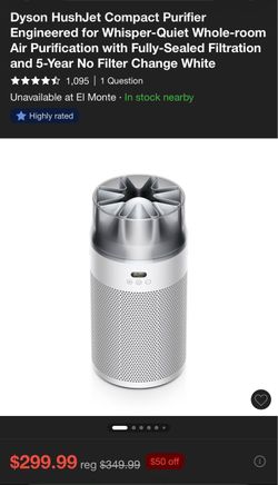 Dyson Hushjet purifier, compact HJ10