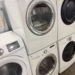 LG XL WASHER AND DRYER ELECTRIC FRONT LOAD SET FREE ATTACHMENTS 
