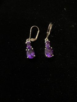 Silver earrings #111799-6 MJ