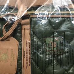 NEW!! FILA LTD EDITION BNP Paribas Open Tennis Bag Green Quilted Vegan Ltr NWT Reg$135