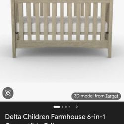 Delta 6 In 1 Crib With Mattress