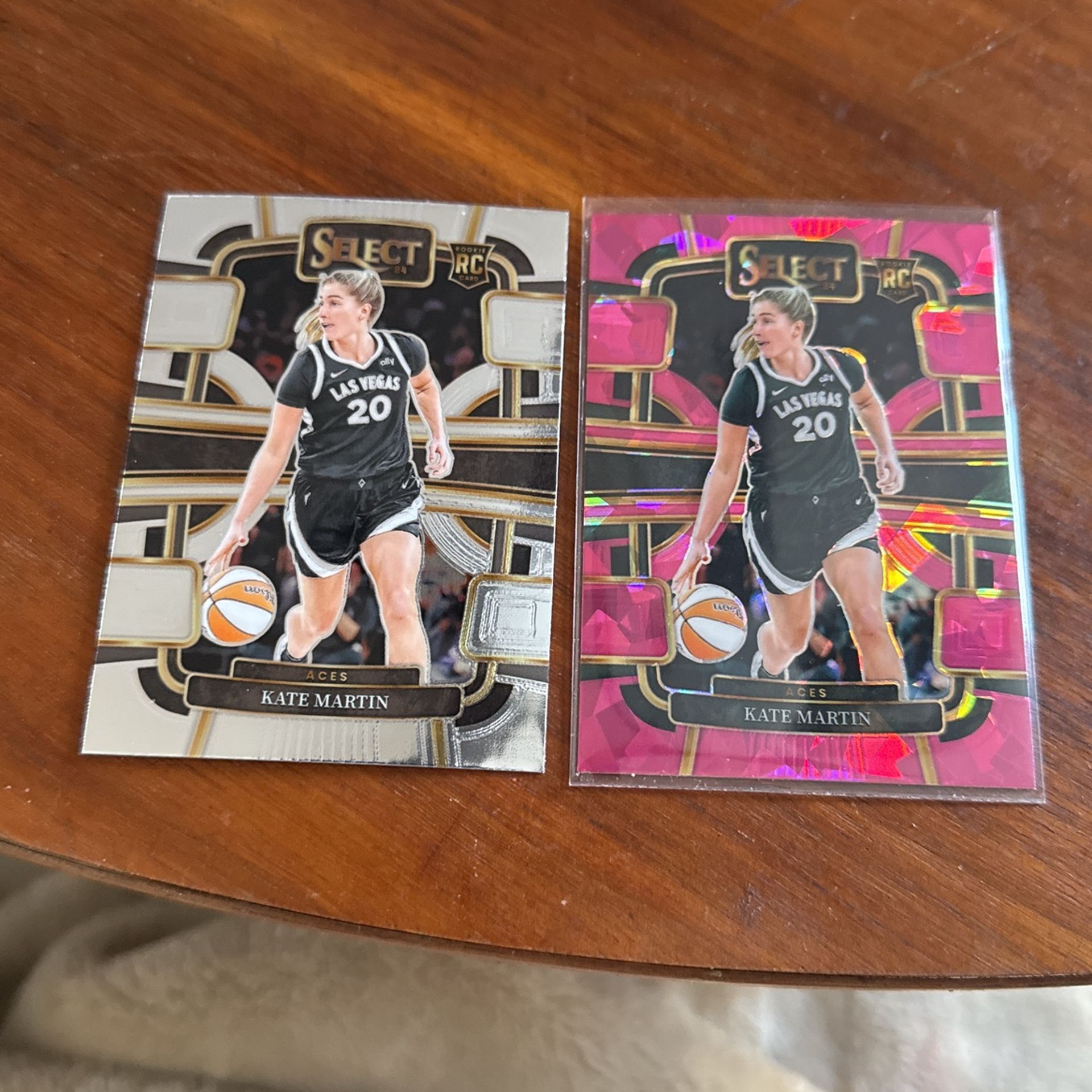 2024 SELECT WNBA KATE MARTIN 2 CARD ROOKIE LOT