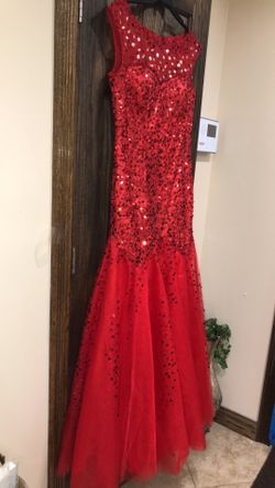 Prom Dresses Hot Red Evening Gowns Size Large