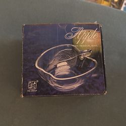Apple Crystal Dish Individual 