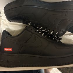 Black Supreme Air Force 1s