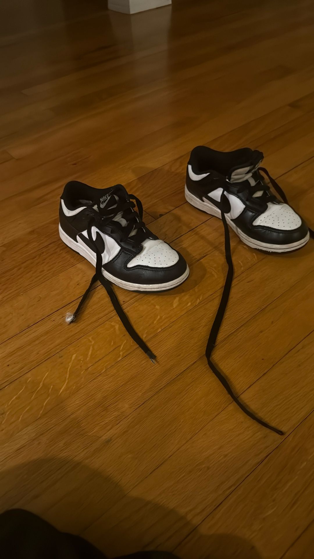 Used Nike Panda Dunks Kids Size1Y