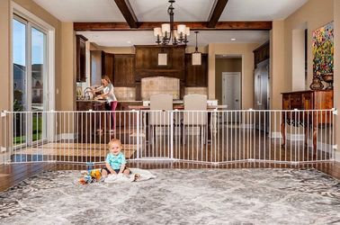 Regalo Safety 192" Super Wide Baby Gate & Play Yard, 2-in-1 Convertible Extra Wide Safety Barrier