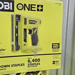 New 18V Ryobi 3/8" Crown Stapler