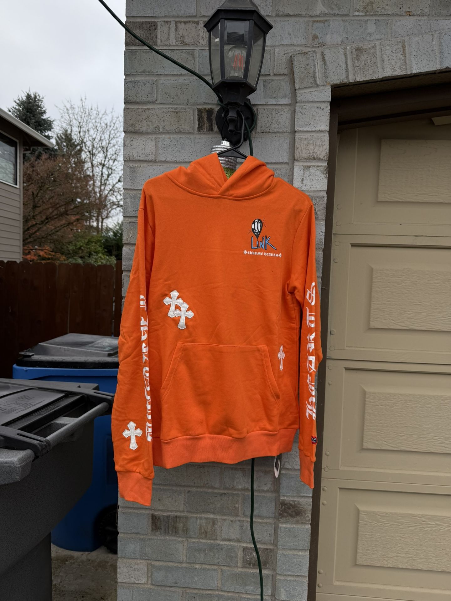 Orange ChromeHearts Hoodie