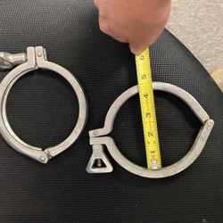 4” Stainless Steel Tri-Clover Clamps 