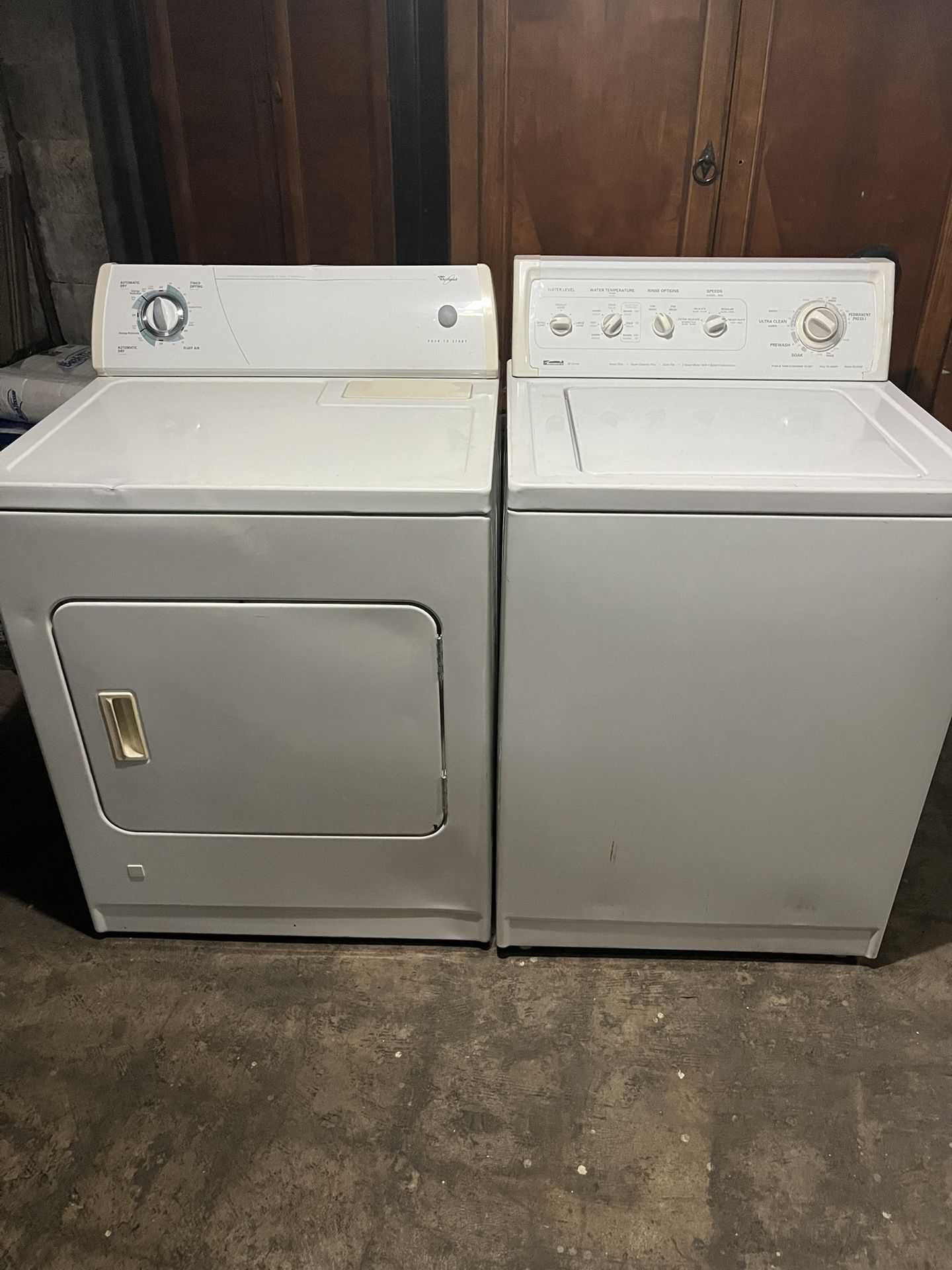Kenmore washer whirlpool Gasdryer installed