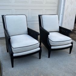 Two Custom Accent Chairs 