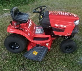 craftsman 42 " T110 17.5 horsepower 7 speed transmission riding lawn mower