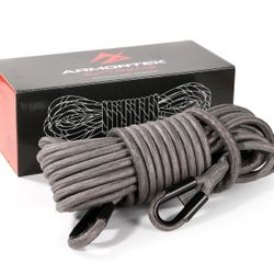 Extreme Synthetic Rope Winch Heavy Duty Tow Rope, 1/2" x 50' Winch Cable, 13100KG Load – Ultimate Winch Rope Kit, for Car, Truck