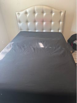 Full sized bed and mattress
