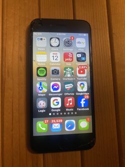 Iphone 8 Cracked But Phone Works And Has 2000 Plus Song