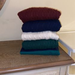 Bundle Of 5 Crewneck Men, Long Sleeve Sweaters