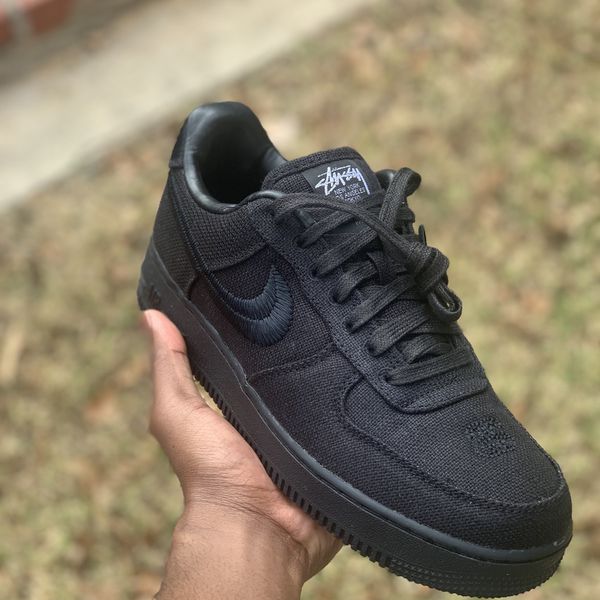 Nike Air Force 1 Low x Stussy Black for Sale in Euless, TX - OfferUp