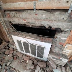 Fireplace glass doors