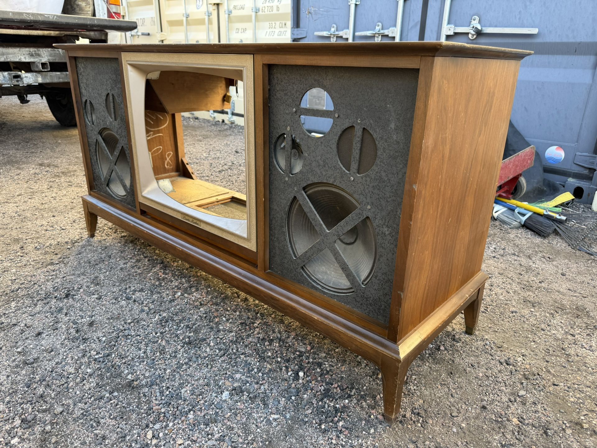 Mid Century Curtis Mathes TV Console 3 In 1