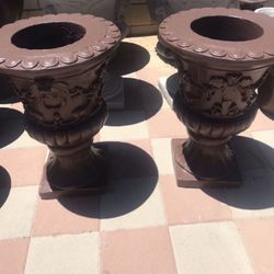 New Flower Pots Made Out Of Cement Perfect Gift 