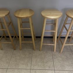 4 Bar Stools  ( 30in)
