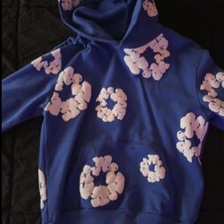 Blue Denim Tear Hoodie